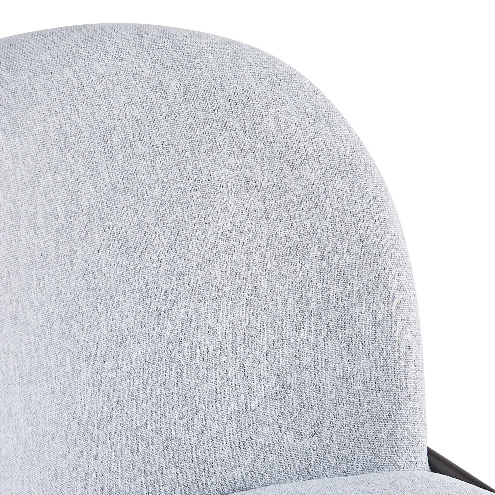 GDF Studio Beck Metal Upholstered Barstools, 29" Seat Height, Antique Brown Finish Frame, Gray Fabric, Set of 2 - Image 9