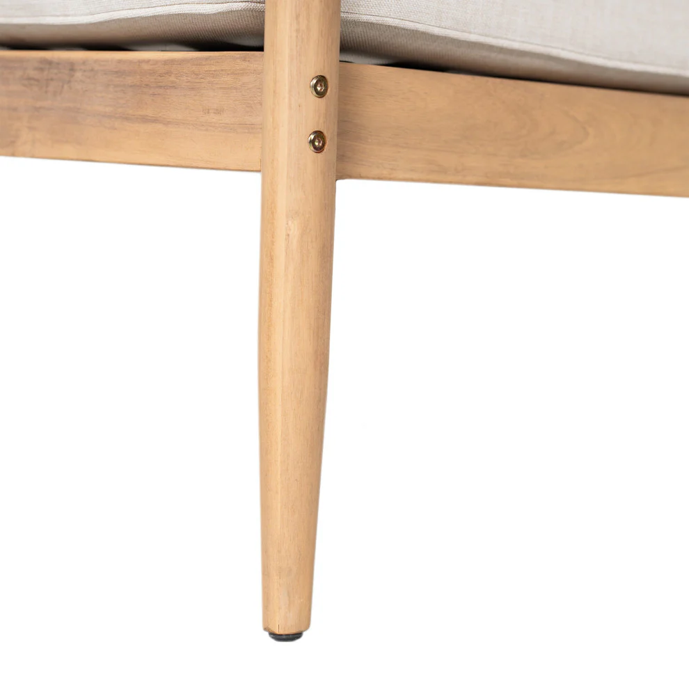 GDF Studio Werne Outdoor Acacia Wood Club Chair, Beige Cushion, Black Rope, Set of 2 - Image 11