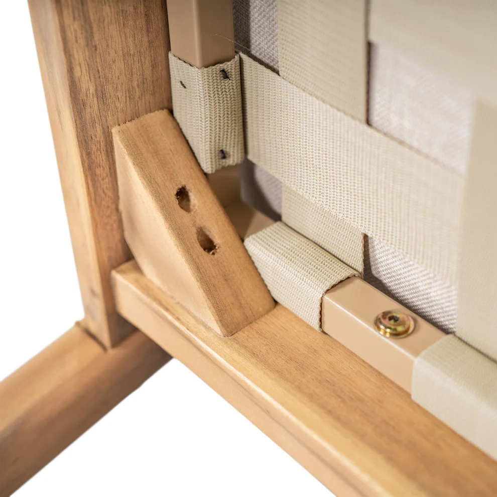 GDF Studio Werne Outdoor Acacia Wood Club Chair, Beige Cushion, Light Brown Rope, Set of 2 - Image 13