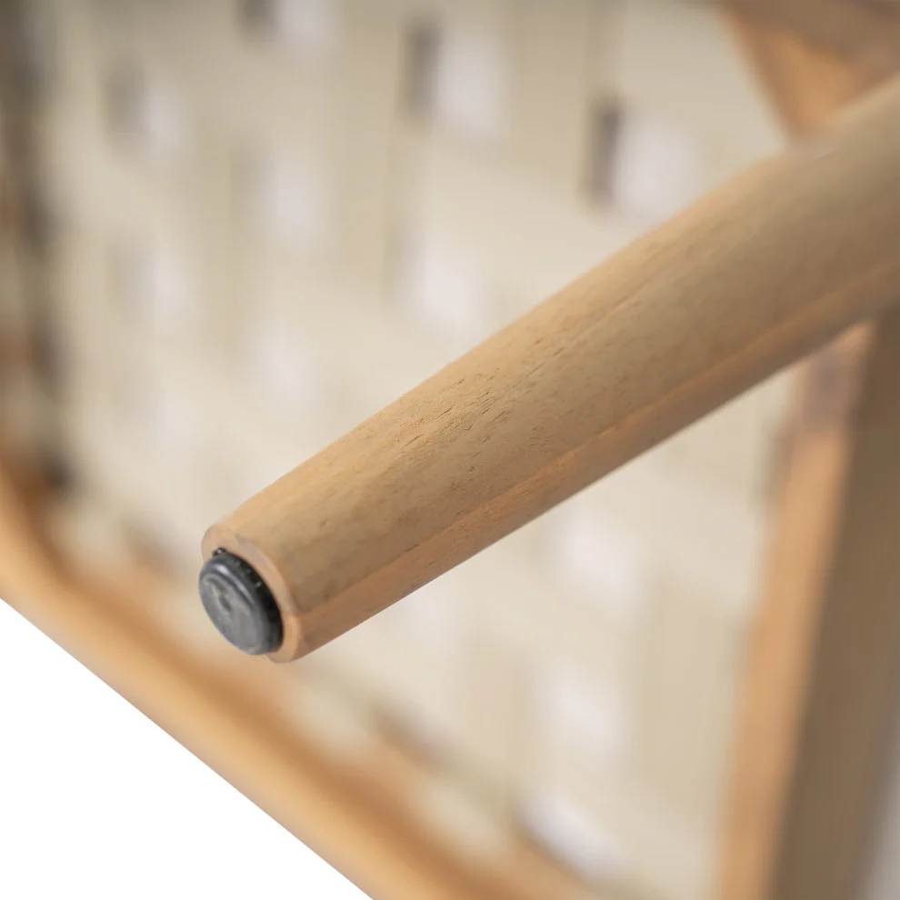 GDF Studio Werne Outdoor Acacia Wood Club Chair, Beige Cushion, Light Brown Rope, Set of 2 - Image 14